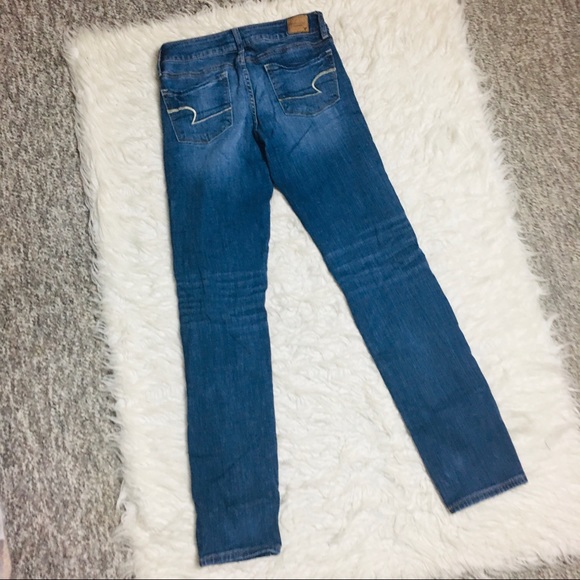 American Eagle Outfitters Skinny Jeans Ripped Size 4 - Picture 6 of 15